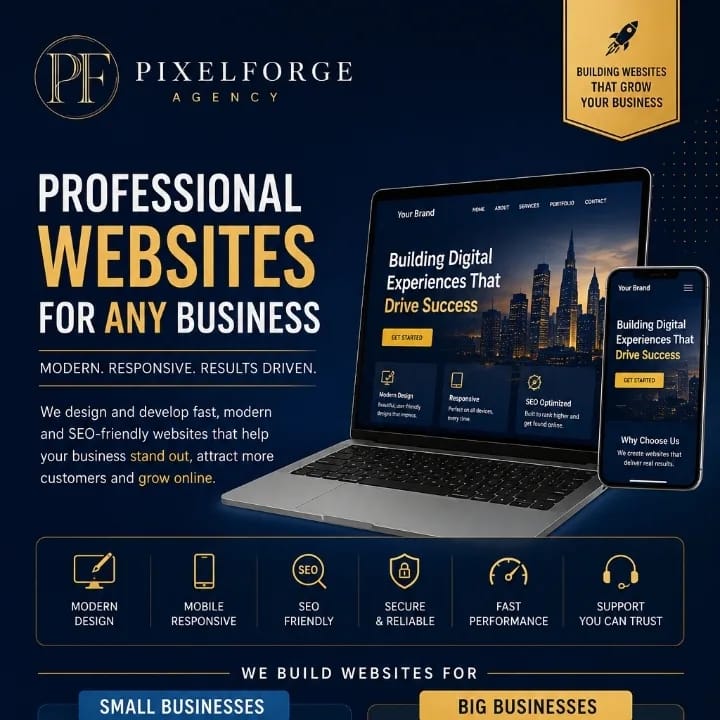 Design a professional website for your business