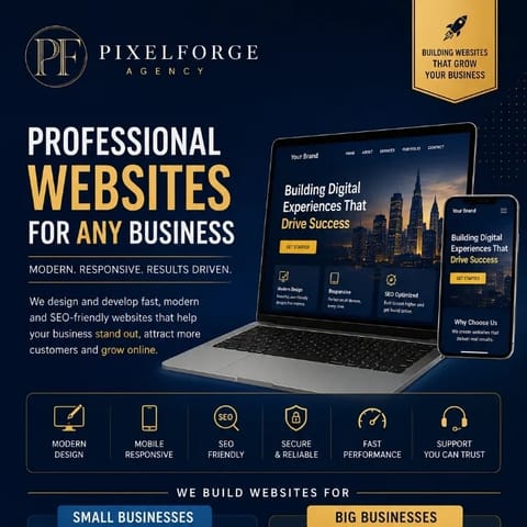 Design a professional website for your business